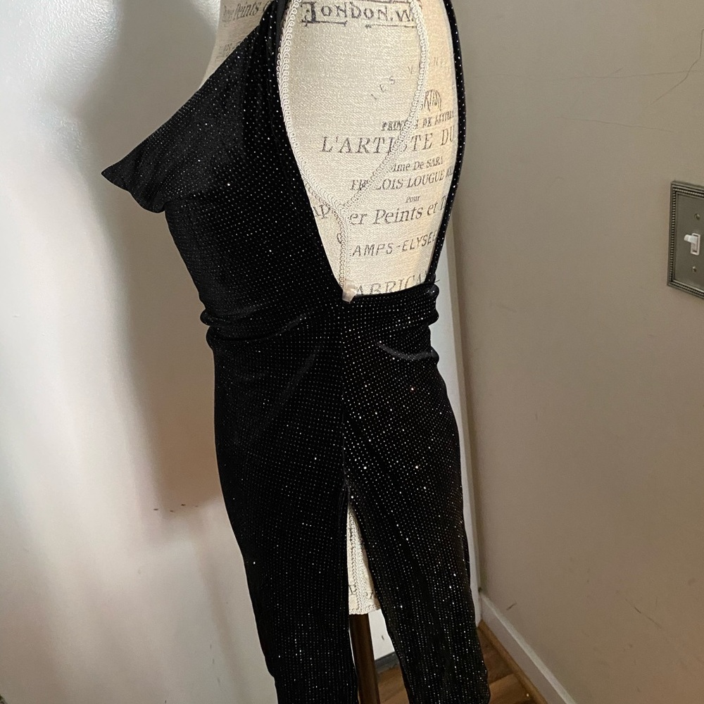 sparkle black night dress